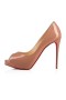 Christian Louboutin Pompes de Nouveau Très Prive 120 mm Nude Brevet de Veau