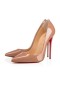 Christian Louboutin Pompes So Kate 120 mm Nude Cuir verni