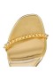 Christian Louboutin Sandale-Moi Donc 100 mm Bouton D Ou/lin Bouton D Ou en Cuir