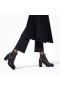 Christian Louboutin Spikita Booty Capahutta 70 mm Noir/argent Chaussures de Veau