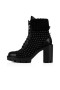 Christian Louboutin Spikita Booty Dakita Lug 70 mm Noir/nickel Veau Chaussures