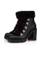 Christian Louboutin Spikita Booty Edelvizir 70 mm de Veau Noir Chaussures
