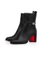 Christian Louboutin Spikita Butin de Verrouillage 70 mm Noir/noir Lucido Veau