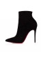 Christian Louboutin Spikita Booty So Kate 100 mm Noir Veau Velours Chaussures