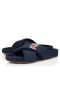 Christian Louboutin Bizzu Mules Sponge Cotton Marine