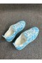 Christian Louboutin Louis Junior Sneakers Swimming Pool Satin Blue