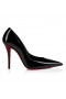 Christian Louboutin Miss Z Suola Strass 100 Mm Pumps Patent Calf Leather Black 