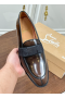Christian Louboutin Styleeto Loafers Calf Leather Gradient Brown