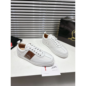 Christian Louboutin Retero Sneakers Grained Calf Leather Cuoio