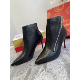 Christian Louboutin BirgiKate 85mm bottines en cuir de Veau Noir