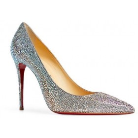 Christian Louboutin Kate Cuir Strass mettant en scène des dégradés Pompes 120MM Christian Louboutin Chaussures