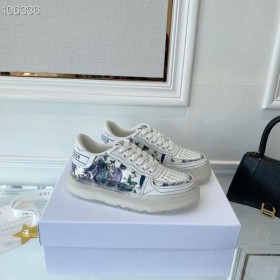 Dior Addict Sneaker Blanc Blanc Cuir De Veau Tissu Technique Papillon Modifier