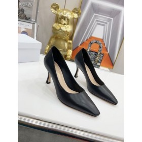 Dior Naturel Attirer Pompe De Cuir Noir