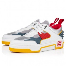 Christian Louboutin Astroloubi Sneakers Brevet En Cuir De Veau Titan Christian Louboutin Chaussures