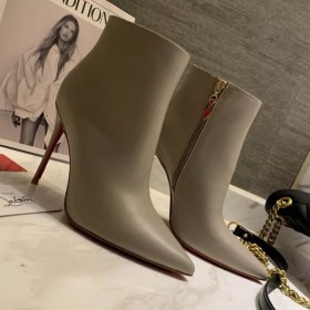 Christian Louboutin So Kate Booty 85mm bottines en cuir de Veau Gris CL Chaussures