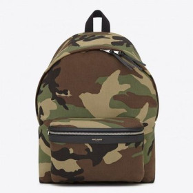 Saint Laurent De La Ville Sac À Dos Gabardine De Camouflage Saint Laurent Sacs