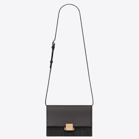 Saint Laurent Moyen De Bellechasse Sac En Cuir Noir Saint Laurent Sacs