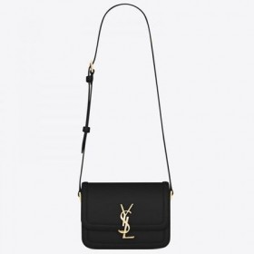 Saint Laurent Solferino Petit Sac En Veau Noir Saint Laurent Sacs