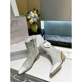 Jimmy Choo 50mm Cheville Bottines en Tissu