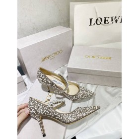 Jimmy Choo Bing 85mm Glitter Pompes de Cristal