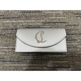 Christian Louboutin Loubi54 Embrayage En Cuir Nappa D'Argent De Christian Louboutin Sacs