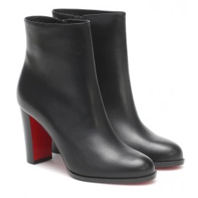 Christian Louboutin Adox 85mm bottines en Cuir Noir Christian Louboutin Chaussures de