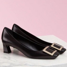 Roger Vivier Belle Vivier 45mm Pompes de Veau Noir