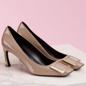 Roger Vivier Belle Vivier Trompette 70mm Pompes verni Gris