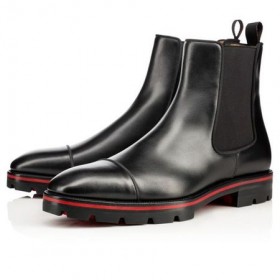Christian Louboutin Botte Melon Plat De Veau Noir