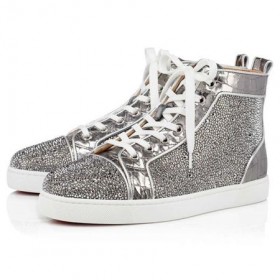 Christian Louboutin Louis Silver/cri Lt Chrome Strass