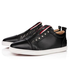 Christian Louboutin Low-top F. A. V Fique Un Vontade de Veau Noir Sneaker