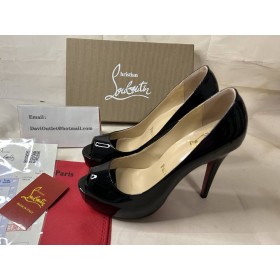 Christian Louboutin Pompes de Nouveau Très Prive 120 mm verni Noir Veau