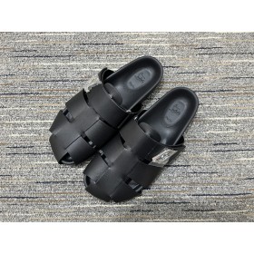 Christian Louboutin Abubizz Mule Sandals Calf Leather Black