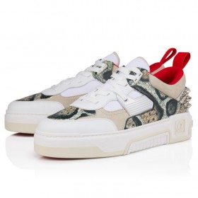 Christian Louboutin Astroloubi Sneakers Calf Leather Suede Multicolor