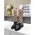 Jimmy Choo Stretch Chaussettes De Genou Bottes Chain Noir Marron