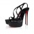 Christian Louboutin Rosalie Alta 150 Mm Sandals Kid Leather Black