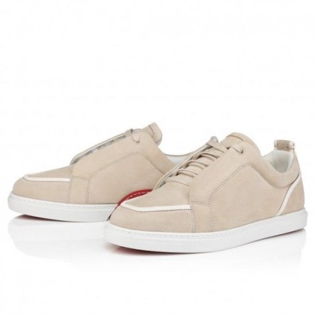 Christian Louboutin Jimmy Turnschuhe Männer Veau Velours Foggy CL-Schuhe