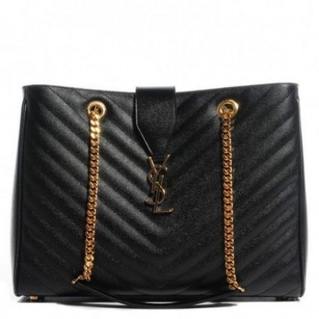 Saint Laurent Schwarz Monogramm-Tasche Saint Laurent Taschen