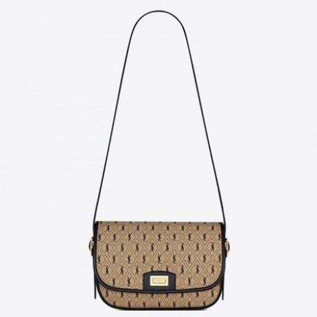 Saint Laurent Monogram Medium Satchel-Canvas