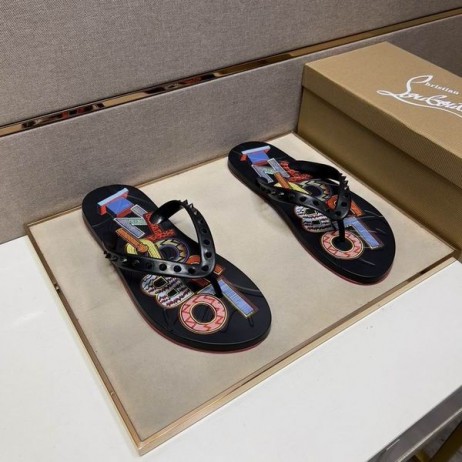 Christian Louboutin Männer Spike Flip-Flop-CL-Schuhe