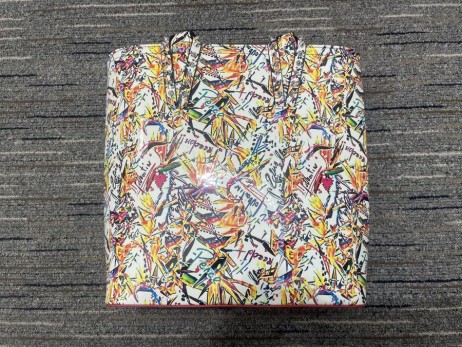 Christian Louboutin Cabata Tote Bag Zu Fuß Eine Meile In Meine Schuhe Patent Leder Multi