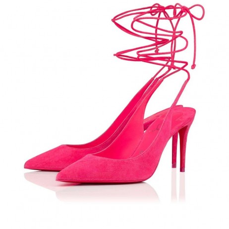 Christian Louboutin Spitzen Bis Kate Pumps 85mm Veau Velours Rosa