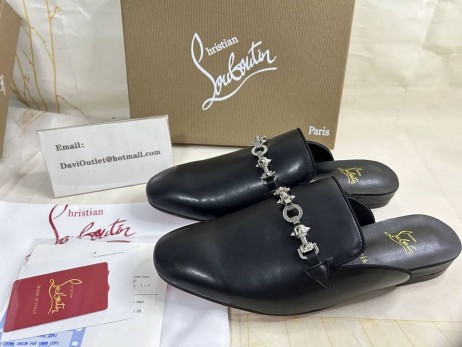 Christian Louboutin Coolito Swing Mule Nappa-Kalbsleder In Schwarz, Christian Louboutin Schuhe