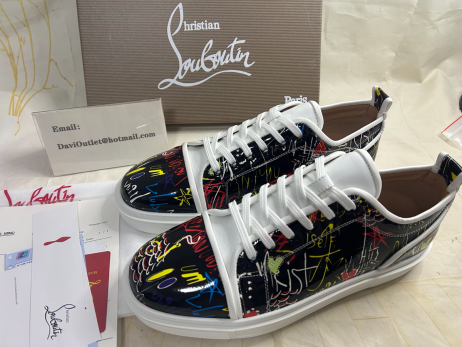 Christian Louboutin Adolon Junior Sneakers Patent Leder Multicolor