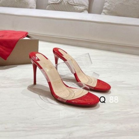 Christian Louboutin Einfach Nichts Maultiere Patent Leder Und Recyceltem Tpu Rot