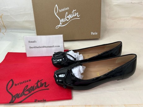 Christian Louboutin Mamadrague Flat Black Patent
