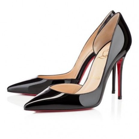 Christian Louboutin Pumps Iriza 100 mm Schwarzes Lackleder