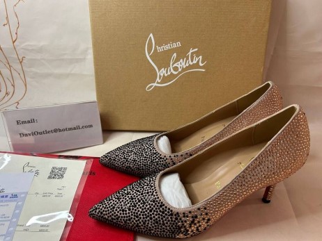 Christian Louboutin Pumps Kate Strass 85 mm Schwarz/nude Strass