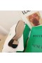 Bottega Veneta Mules Weiß Krokodil Geprägtes Leder Bottega Veneta Schuhe