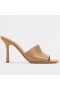 Bottega Veneta Stretch-Pantolette 90mm Beige Lammfell Bottega Veneta Schuhe